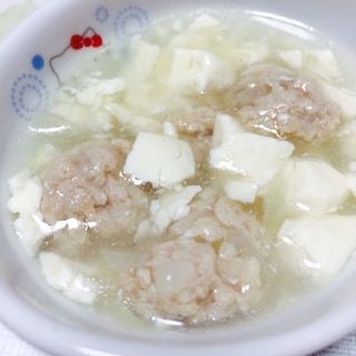 【離乳食 後期】肉団子と豆腐のスープ♡